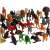 Set 48 figurine cu animale, +3 ani, Multicolor 48091712