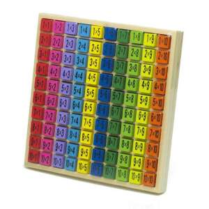Joc de multiplicare din lemn pentru copii, învață tabelele de multiplicare până la 10 - Jocuri educative pentru școlari