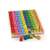 Wooden multiplication table toy with colorful blocks, learn multiplication facts up to 10