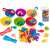 Ikonka Montessori sea animal counting game with bowls and tongs