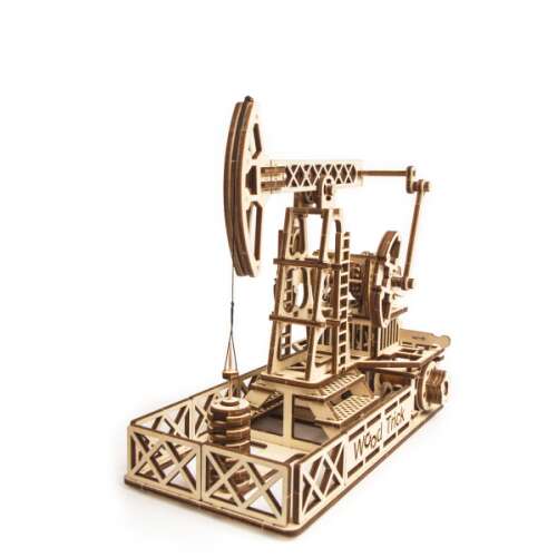 Drevený mechanický model 3D ropnej plošiny Wood Trick 48094355