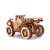 Wood Trick ATV Quad 3D Mechanical Wooden Model Puzzle assembled rear view