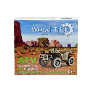 Puzzle 3D mecanic, ATV, WT, lemn, 57 piese 48094511 Machete