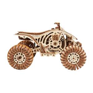 Wood Trick Raptor Quad Bike Model 3D din lemn pe fundal alb - Puzzle 3D