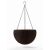 Keter Sphere brown hanging planter isolated