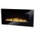 Home FKK 3000 wall-mounted electric fireplace with black frame