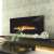 Electric fireplace installed in a modern living room