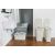 Bathroom scene with CURVER STYLE rattan laundry baskets and storage basket