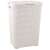 Кош за пране CURVER "Style" 60L с ефект ратан, бял