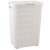 Кош за пране CURVER "Style" 60L с ефект ратан, бял