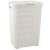 Кош за пране CURVER "Style" 60L с ефект ратан, бял