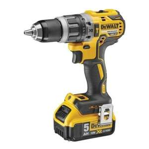 DeWALT DCD796P2-QW акумулаторна бормашина, 18V XR, 5Ah батерия, черен и жълт - Dewalt