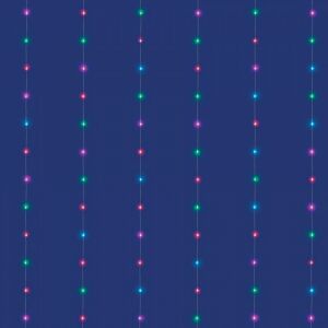 iSparkle Smart RGB LED fényfüggöny, 2x2 méter, beltéri/kültéri használatra - Fényfüzér