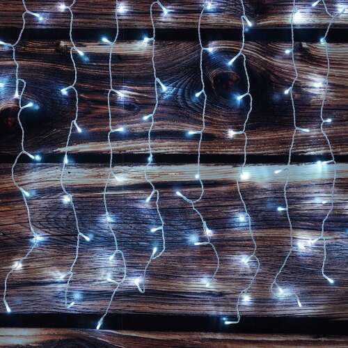 DL Combo 210 LED Alb Recea Cortină Lumini de Crăciun în aer liber, fără adaptor de rețea