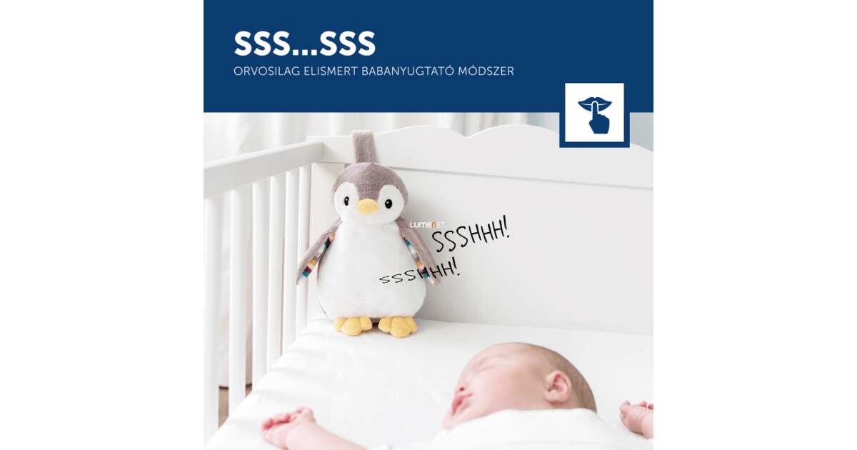 Zazu Phoebe musical, comforting plush penguin with voice