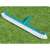 Flowclear pool brush, 50.5 cm wide, blue and white, on green grass