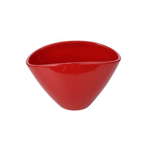 Ovum kerámia kaspó, piros színben, 26 cm 