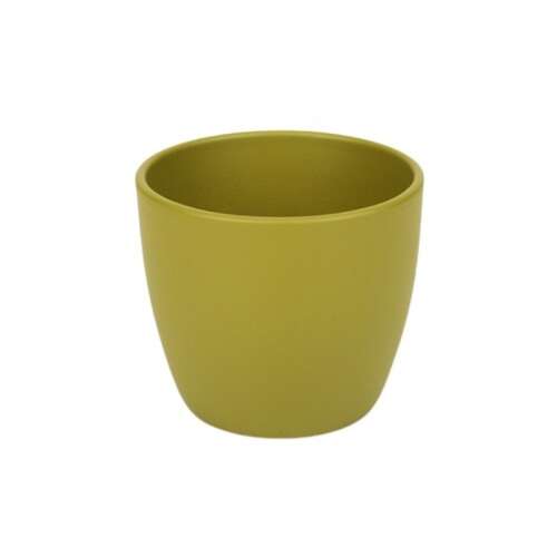Base kerámia kaspó, matt bambusz, 25 cm - Otthon és kert
