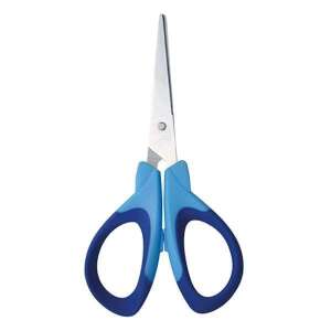 NEBULO školské nožnice, modré ergonomické nožnice, 14 cm, čepele z nerezovej ocele - Kancelárske doplnky