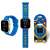 Sonic the Hedgehog LED digital watch with blue silicone strap and Sonic characters on the strap