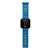 Sonic the Hedgehog LED watch, blue silicone strap with Sonic characters, digital display, red LED light,  Sonic logo