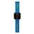 Sonic the Hedgehog LED watch, blue silicone strap with Sonic characters, digital display, red LED light,  Sonic logo
