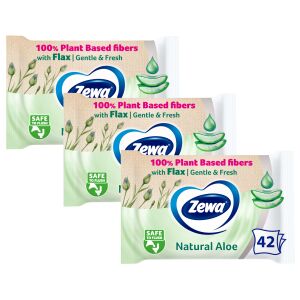 Zewa Aloe Vera мокра тоалетна хартия 3х42бр. 141213283 - Домакински хартиени продукти