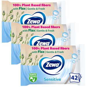 Zewa Sensitive Nasses Toilettenpapier 3x42Stück