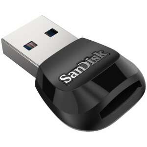 SanDisk MobileMate USB 3.0 microSD kártyaolvasó, fekete, 170MB/s olvasási sebesség, microSD kártyákról a számítógépre történő fájlátvitelhez - Kártyaolvasó