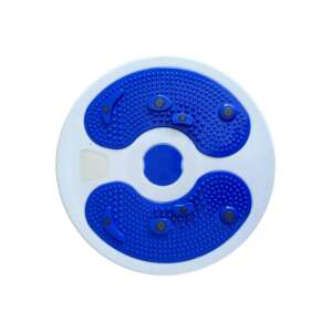 Kék és fehér fitnesz korong lábmasszírozóval - Twister korong