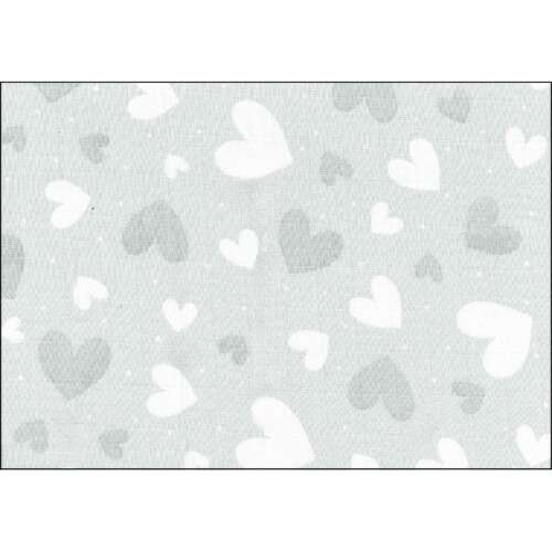 Kvalitná textilná plienka LittleONE by Pepita 55 x 80 cm - Heart #grey