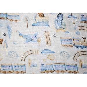 LittleONE by Pepita scutec textil de înaltă calitate 55 x 80 cm - Vehicule #white-blue