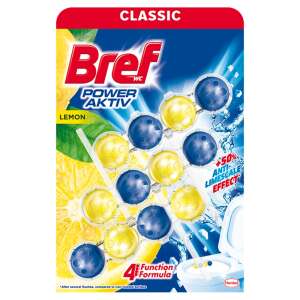 Bref Power Active Toilet Freshener Lemon (3x50g) 48181070 Produse pentru curatenie