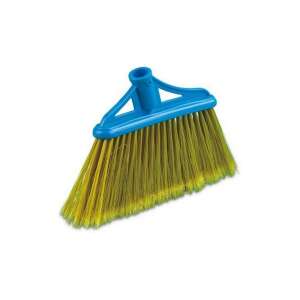 Hlava metly pre vnútorné použitie v priemysle s uhlovým pripojením rukoväte, modrá a žltá plast - Hlava Partvis