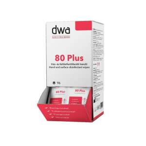 DWA 80 Plus Dezinfekčné obrúsky na ruky a povrchy, 96 kusov v dávkovacom boxe - Prvá pomoc