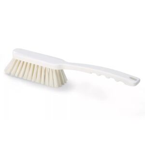 Igeax white hand brush with medium handle for cleaning, 0.3mm bristles - Ariston
