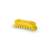 Igeax yellow ergonomic hand brush with medium bristles, 0.5mm, for cleaning food processing equipment