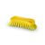 Igeax yellow hand brush, medium bristle, ergonomic design