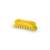 Igeax yellow ergonomic hand brush with medium bristles, 0.5mm, for cleaning food processing equipment