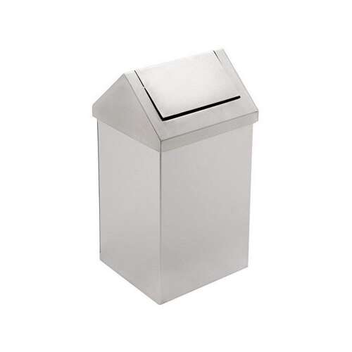 Edelstahl Schwingdeckel Mülleimer, 36 Liter Fassungsvermögen