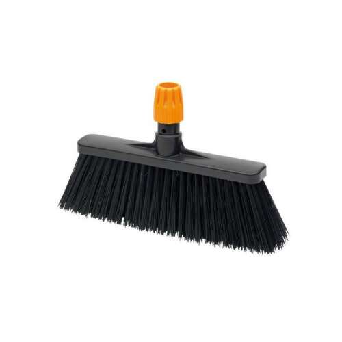 Głowa szczotki do zamiatania na zewnątrz IGEAX z pomarańczową rączką, mocne włosie