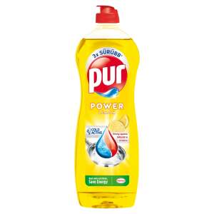 Tekutý prostriedok na umývanie riadu Pur Power Lemon, fľaša 750ml, silný proti mastnote a škrobu, aktívny v studenej vode, šetrí energiu