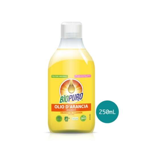 Biopuro Orangenölreiniger, 250ml Flasche, natürlich, biologisch abbaubar, vegan, umweltfreundlich