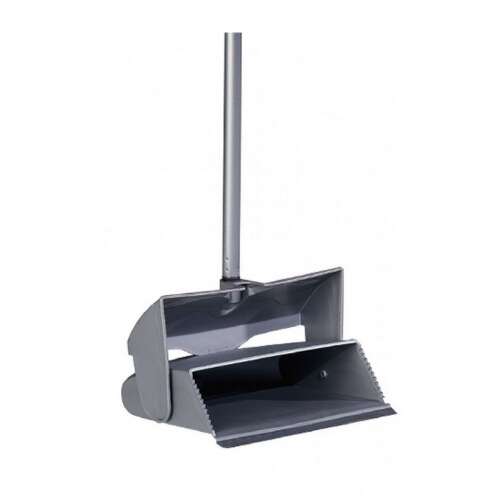 Aricasa "Avio" dustpan with handle, grey plastic dustpan with handle, dustpan for sweeping, dustpan for cleaning