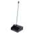 Aricasa "Avio" dustpan with handle, grey plastic dustpan with handle, dustpan for sweeping, dustpan for cleaning