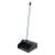 Aricasa "Avio" dustpan with handle, grey plastic dustpan with handle, dustpan for sweeping, dustpan for cleaning