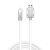 JKX folyékony szilikon töltő kábel, Lightning/USB csatlakozó, 3A gyors töltés, 1 méter, narancssárga 48194412