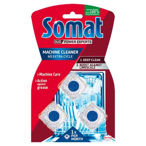 Somat Anti-calcar de curățare a mașinii de spălat vase, capsule de curățare 3db