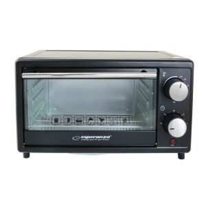 Esperanza Calzone Mini Backofen, 10L, 900W, Schwarz - Esperanza