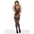 Obsessive Bodystocking F217 S/M/L czarny z kwiatowym wzorem 48198393